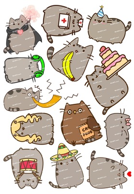 小号03pusheen小猫咪可爱