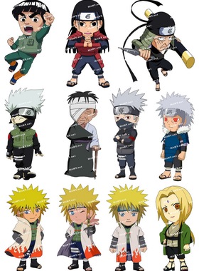 小号F0078-04火影忍者 火影-卡通动漫笔记本手机死飞旅行箱贴纸