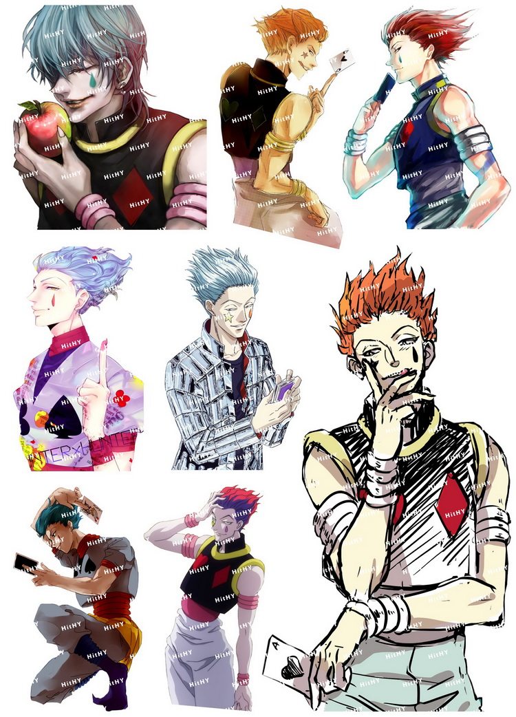 小号F0137-08全职猎人西索动漫笔记本电脑手机结它旅行拉杆箱贴纸