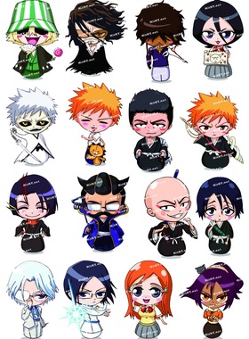 小号F0101-01死神-卡通动漫 笔记本电脑手机死飞汽车旅行箱贴纸