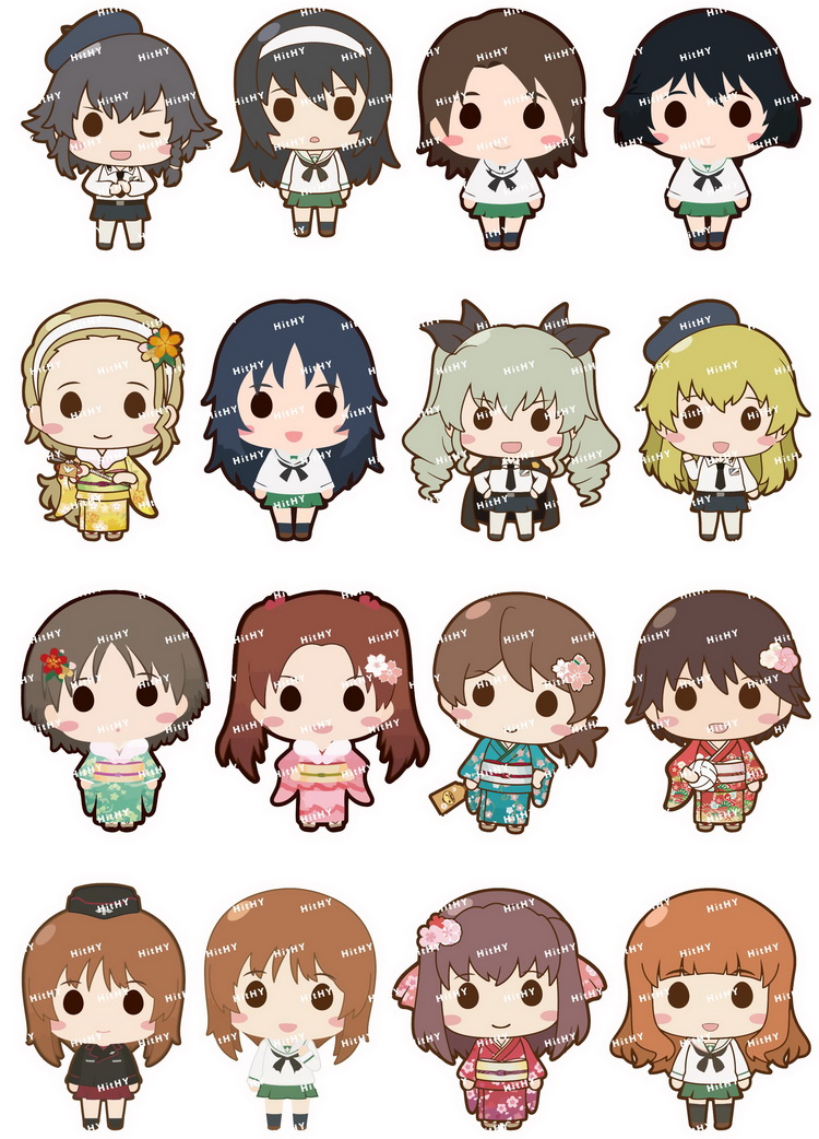 小号少女与战车笔记本电脑贴纸