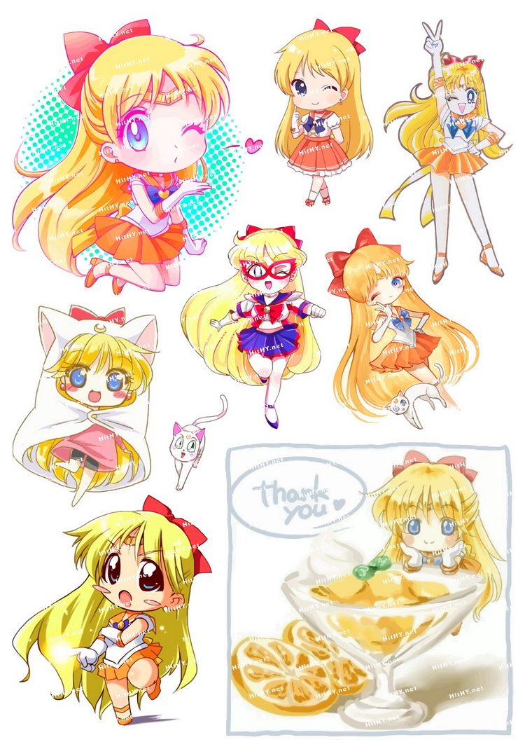 大号f0110-11美少女战士爱野美奈子卡通动漫电脑手机旅行箱贴纸