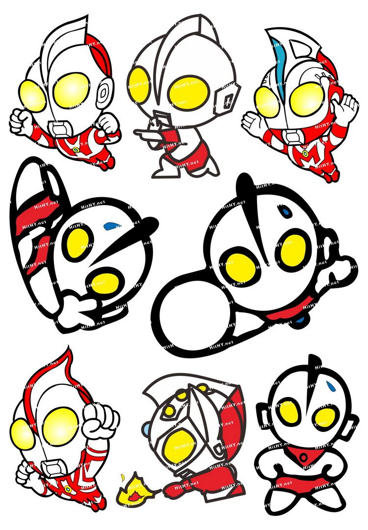 小号f0074-01咸蛋超人蒙面超人-卡通动漫笔记本死飞旅行箱贴纸