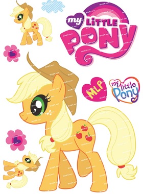 小号F0065-05my little pony小马宝莉卡通笔记本电脑旅行箱贴纸