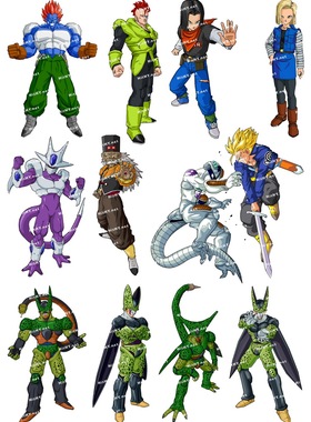 小号F0080-17龙珠DRAGON BALL-卡通动漫笔记本电脑旅行箱贴纸防水