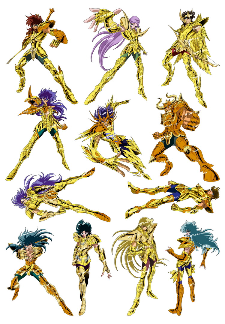 圣斗士黄金卡通动漫旅行箱贴纸