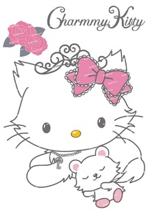 大号F0270-03charmmy kitty可爱萌卡通动漫电脑手机旅行李箱贴纸