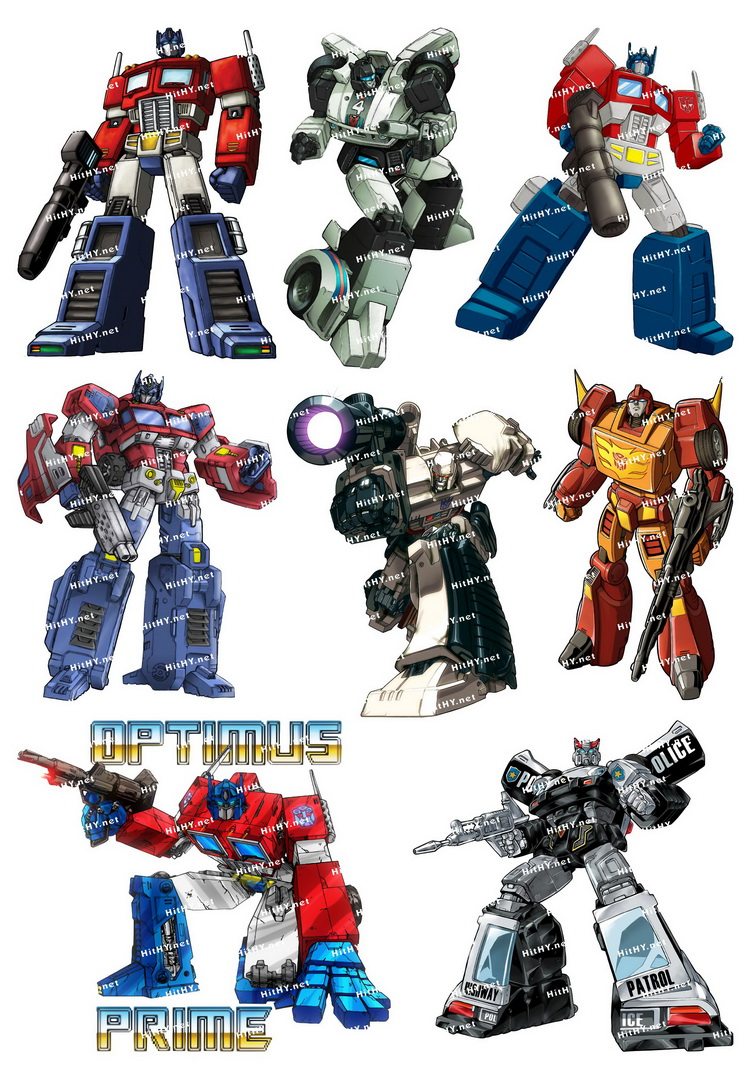 中号f0042-03变形金刚-卡通动漫电影笔记本手机汽车旅行箱贴纸