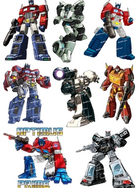 中号F0042-03变形金刚-卡通动漫电影笔记本手机汽车旅行箱贴纸