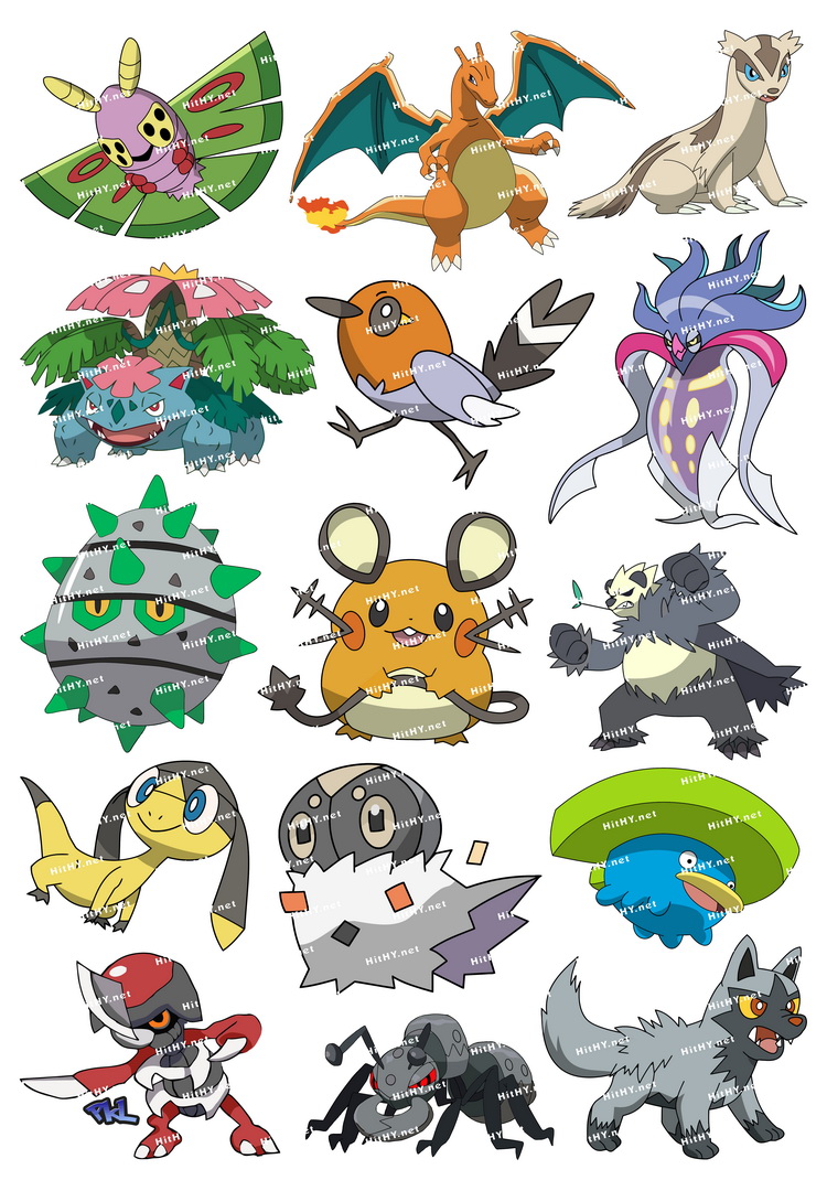 中号f0113-29皮卡丘宠物小精灵口袋妖怪比卡超行李旅行拉杆箱贴纸