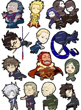 中号F0152-02Fate/Zero stay night咒印 卡通动漫 笔记旅行箱贴纸