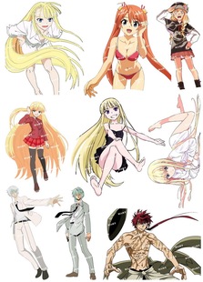 小号F0296-03悠久持有者动漫笔记本电脑手机结它旅行拉杆箱贴纸