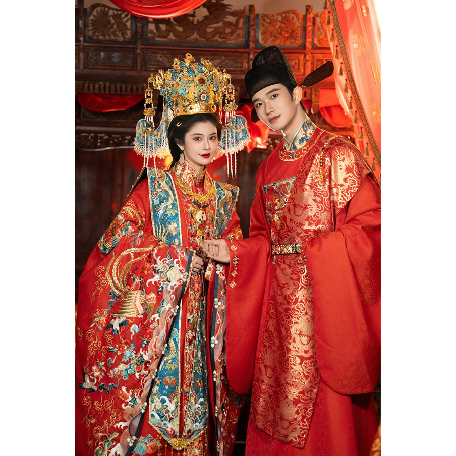 北熊cosplay服装出租 汉婚女清欢纪 金缕良缘 汉服结婚服装新郎图片