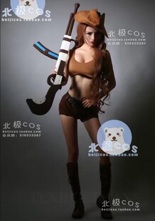 北极cosplay服装出租 lol英雄联盟 皮城女警古墓丽影cos服 武器