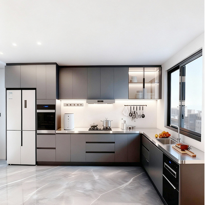 铝合金厨房橱柜定制蜂窝铝不锈钢