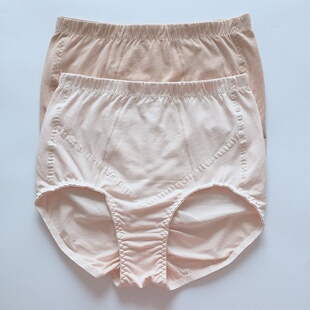 康妮雅家居睡衣纯色棉+莱卡收腹提臂三角打底女内裤000B2128(2条