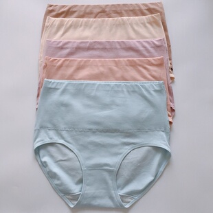 康妮雅家居服睡衣柔软舒适棉+氨纶高腰平角女士内裤B21135(3条
