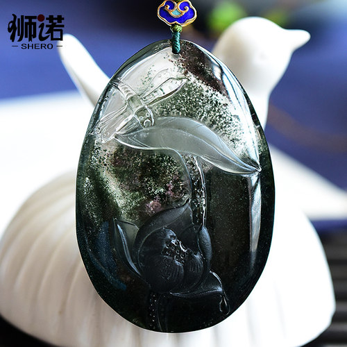 红绿幽灵莲花蜻蜓吊坠男女款挂件