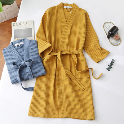 Cotton Bathrobe Long Style Hotel Beauty Salon Bathrobe