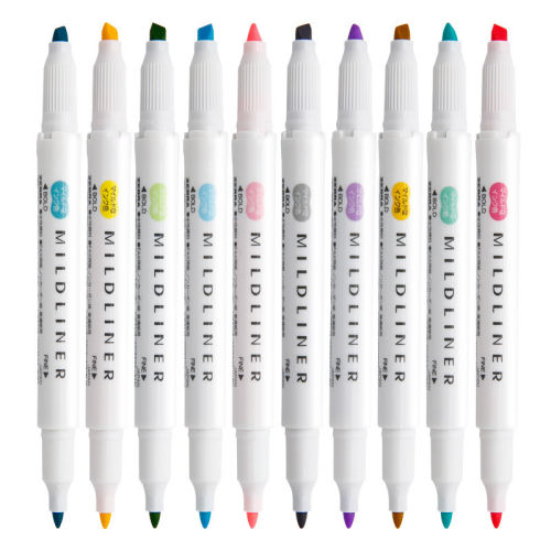 Card highlighter marker, colored pen, bead light pen