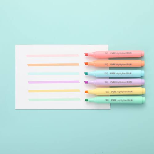 Card highlighter marker, colored pen, bead light pen