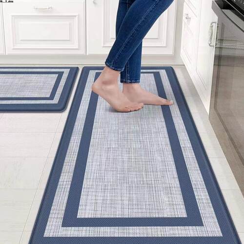 Leather kitchen floor mat, floor mat, door mat, anti slip