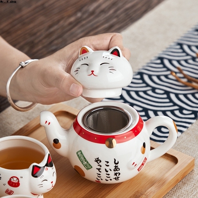 Ceramic teapot tea set, one pot, two cups tea set gift