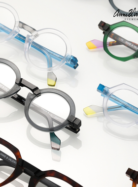 ANNE & VALENTIN 法国设计师 粗狂主义立体切割眼镜框 RAW系列