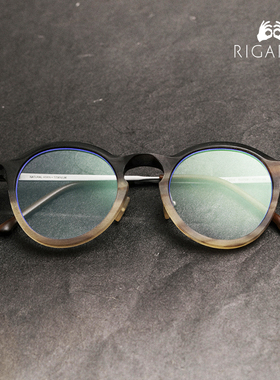 RIGARDS 法国设计师品牌 RG0108 天然牛角框男女复古眼镜架 目下