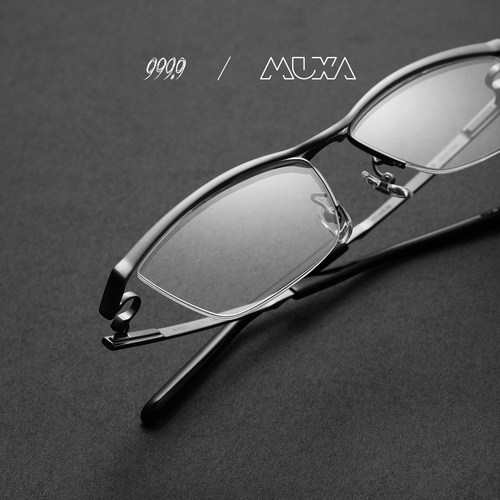 999.9新款金属眉框眼镜S876T
