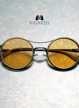 RIGARDS RG2000TVA 925银一山鼻托磁吸夹片圆框近视眼镜架 目下