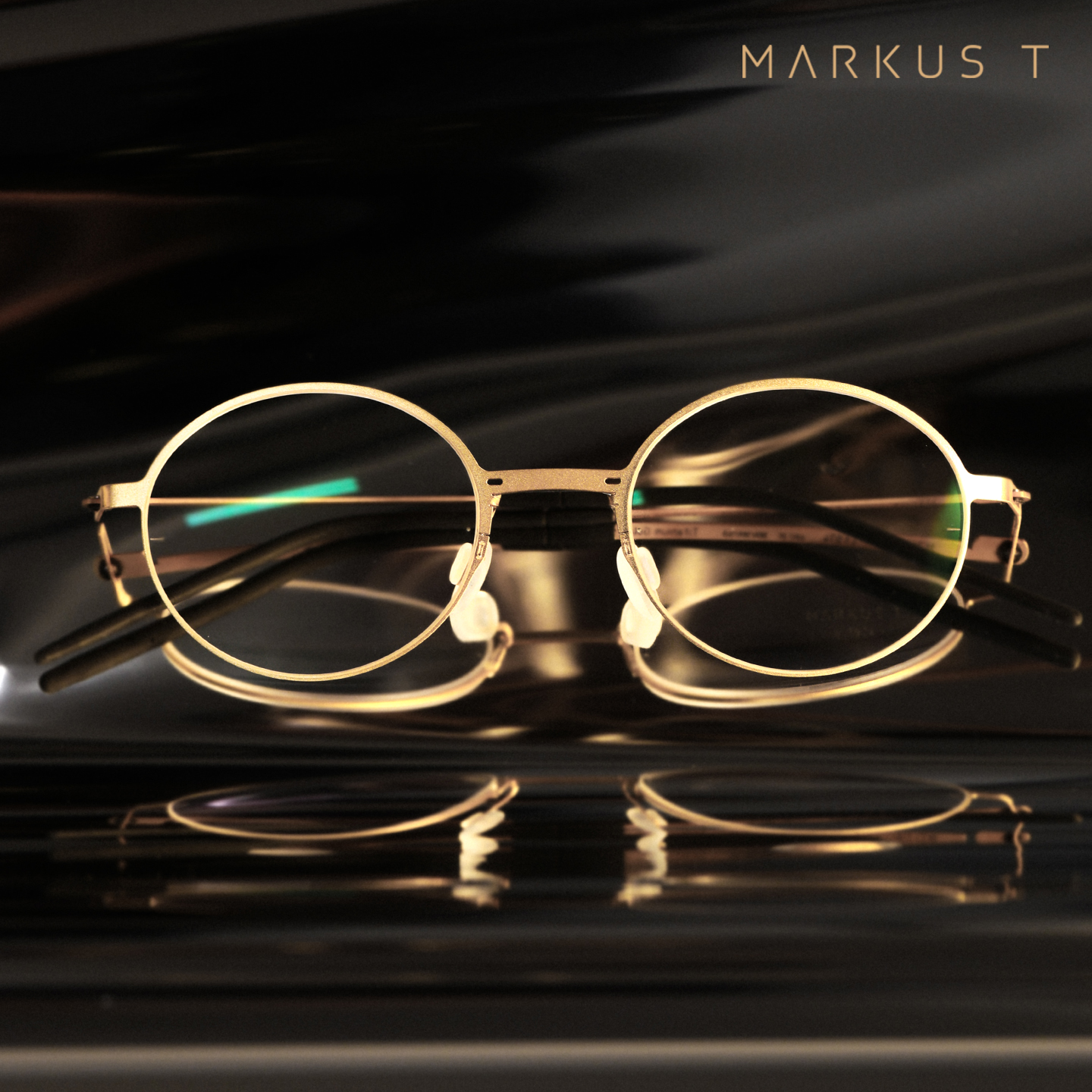 德国MARKUST24k金圆框男女眼镜