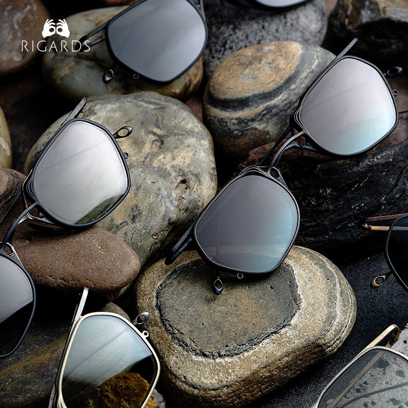 RIGARDAS法国设计师品牌 RG1999 TVA联名款纯钛不规则夹片眼镜架