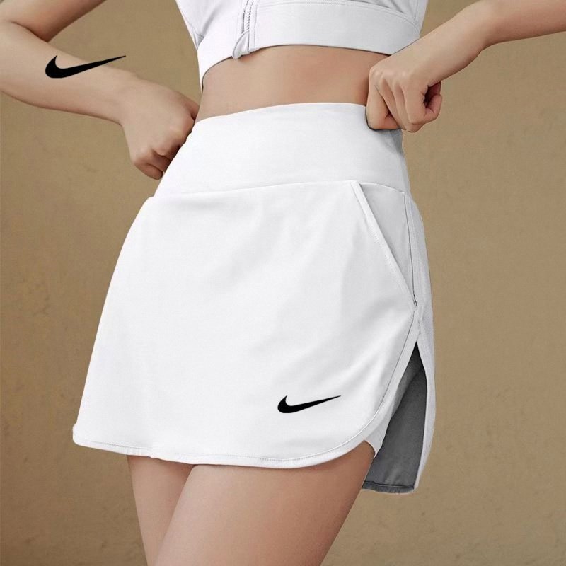 Nike耐克瑜伽短裙女薄款速干透气羽毛球服跑步健身训练运动半身裙