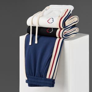 秋冬松紧腰系绳运动休闲裤折叠图三色K9060-P58一口价（108），男装休闲裤，电商A159