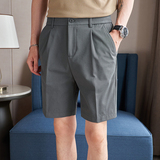 半松紧腰夏款5分裤西裤休闲短裤青年白色K2232-P50（88），男装牛仔裤，电商A159