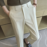春夏小直筒西裤9分裤男青年简约休闲ZK536-P65卡其（98），男装西裤，电商A159