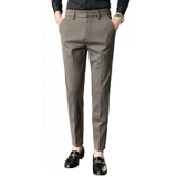 冬款毛呢保暖长裤绣花修身男裤K963-P60灰色（98），男装棉衣，电商A159