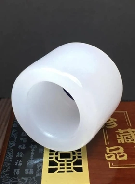 天然阿富汗白玉扳指羊脂级白玉戒指男士步步惊情四爷白玉扳指戒