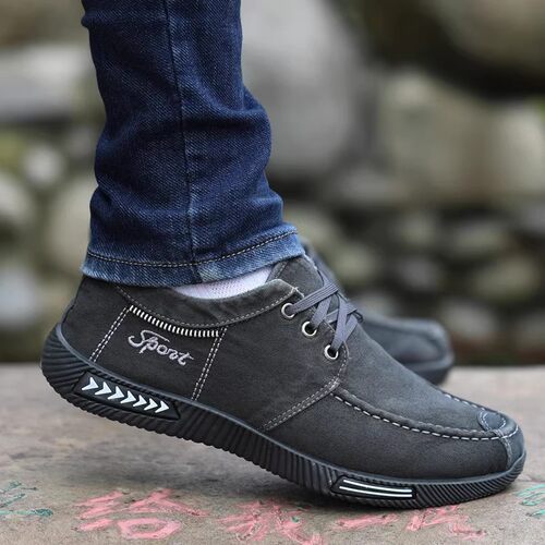 透气防臭牛仔布休闲百搭帆布鞋