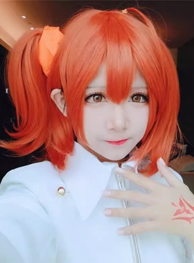 Fate/Grand Order 咕哒子/藤丸立香 fgo 橙色 cos假发