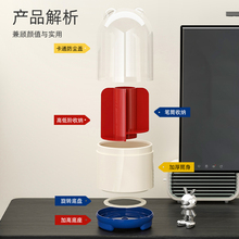 【包豪斯】带盖桌面可旋转简约化妆刷筒办公笔筒多功能收纳置物盒