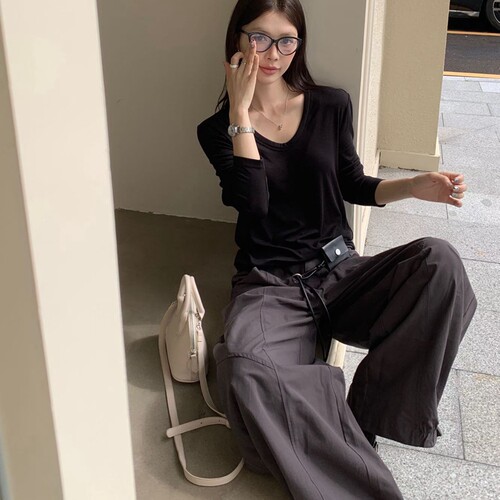 长袖韩版天丝羊毛女