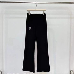 松紧高腰微喇裤 韩版 女弹力修身 拖地裤 F186 摩登mdeng秋季 长裤 新款