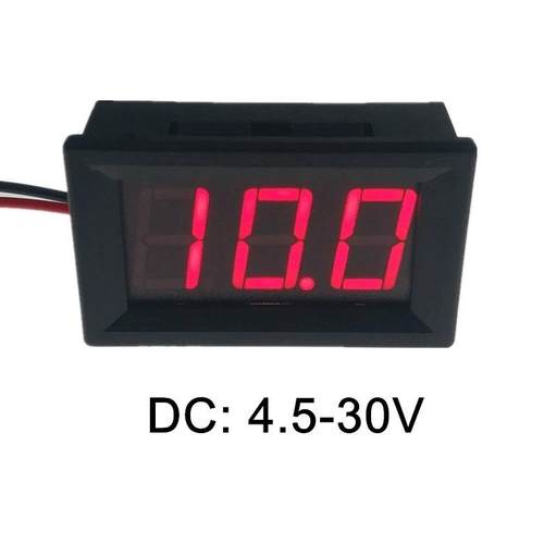 两线直流电压表0.56寸红4.5-30V