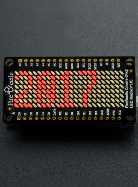 DFRobot FireBeetle 24×8 LED点阵屏（红色）