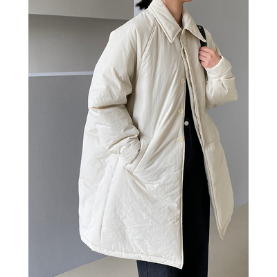 高级中长款棉服宽松羽绒棉