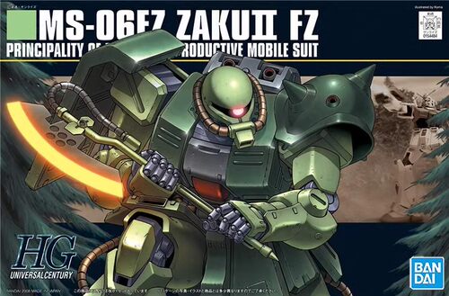 万代拼装模型 HG HGUC 087 MS-06FZ ZAKUII 扎古2改 绿扎古