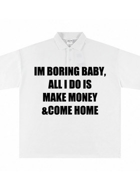 夏季情侣休闲Polo衫MAKEMONEY