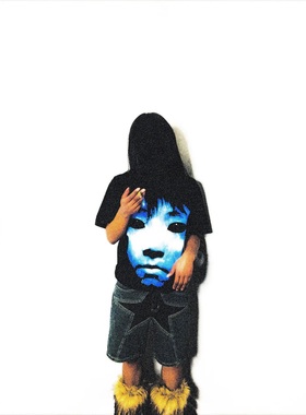 I Have a Grudge电影暗黑人像做旧破坏嘻哈短袖宽松T恤